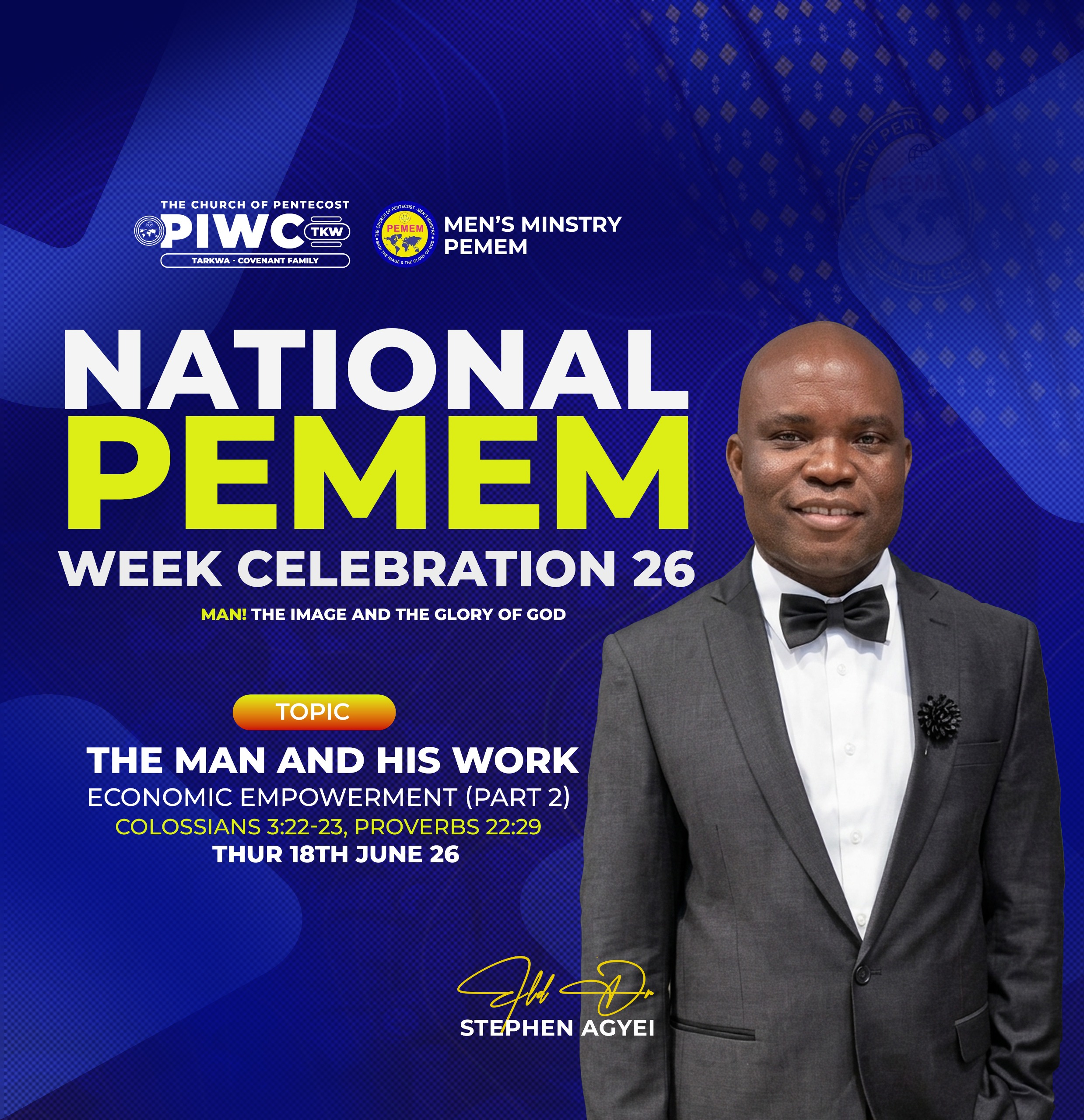 THE MAN AND HIS WORK: Economic Empowerment